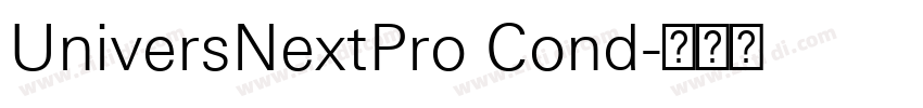 UniversNextPro Cond字体转换